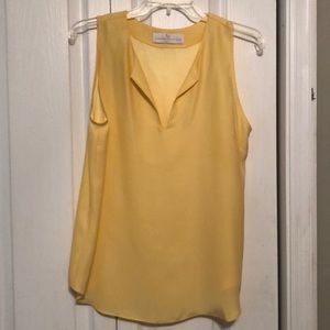 Yellow silk top 💕